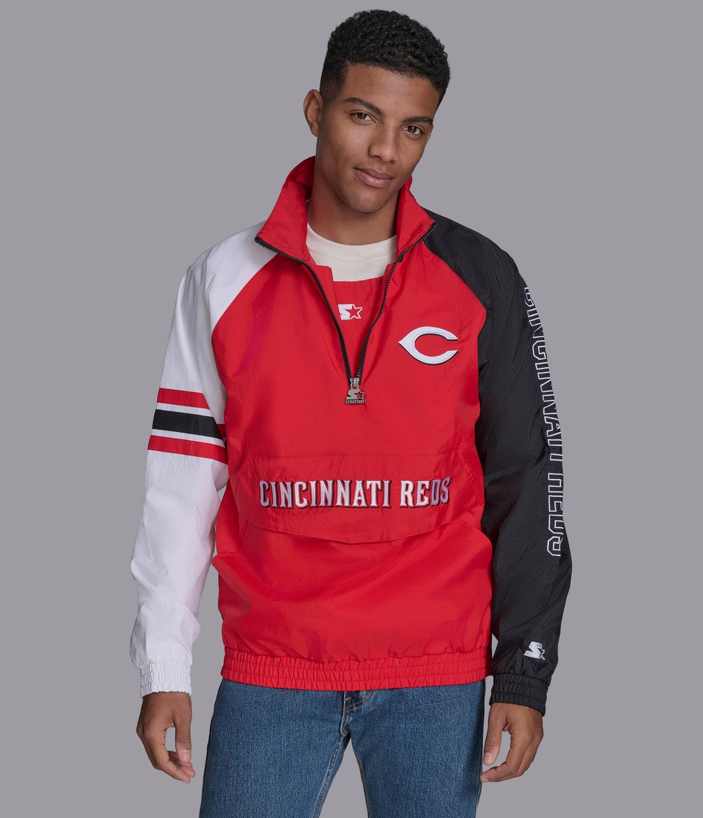 Cincinnati Reds Elite Half Zip Pullover