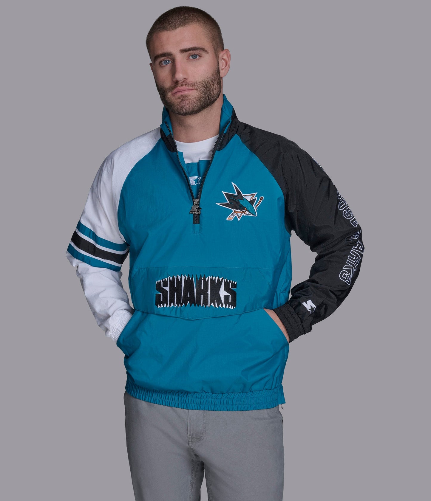 San Jose Sharks Elite Half Zip Pullover