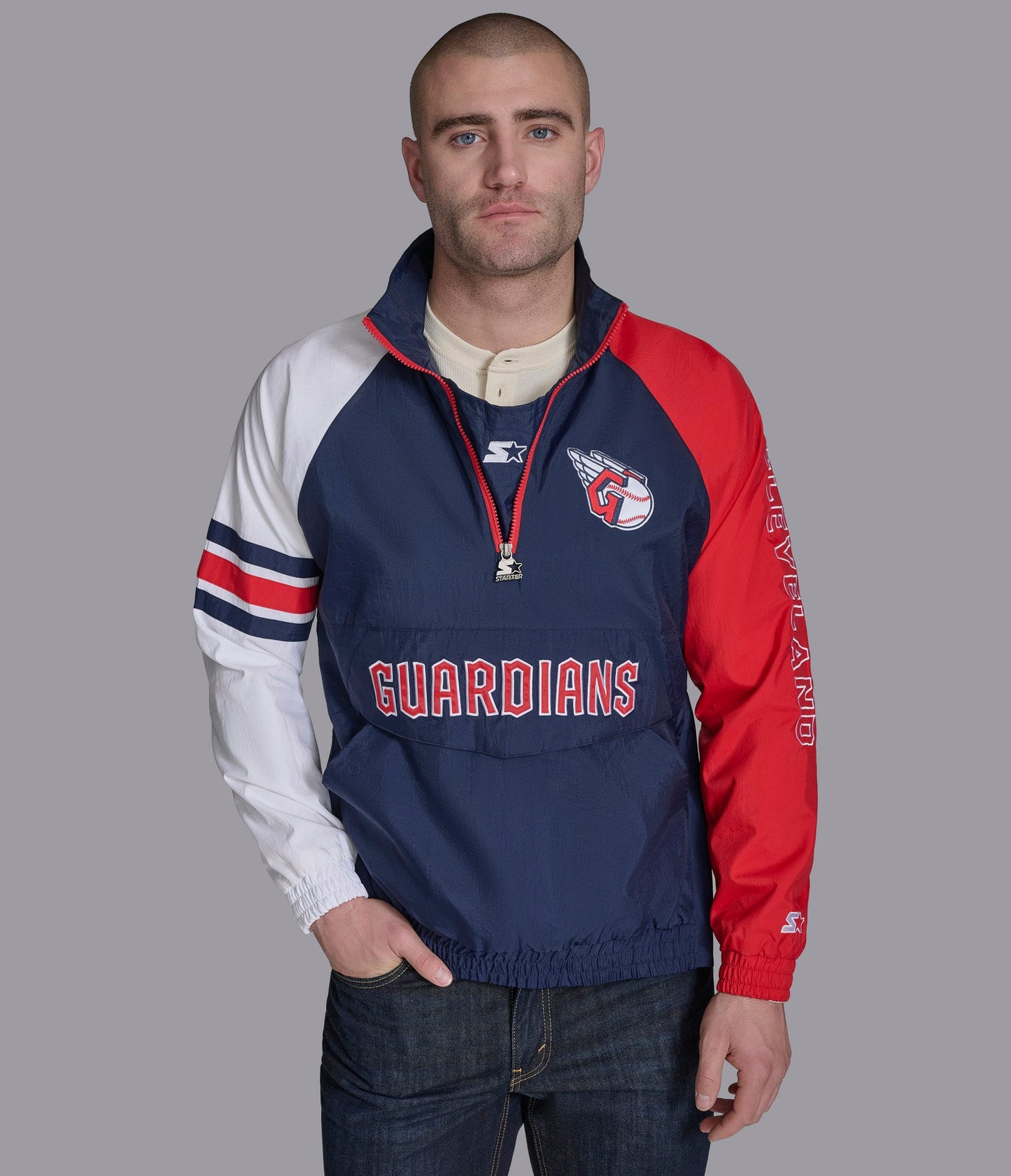 Cleveland Guardians Elite Half Zip Pullover