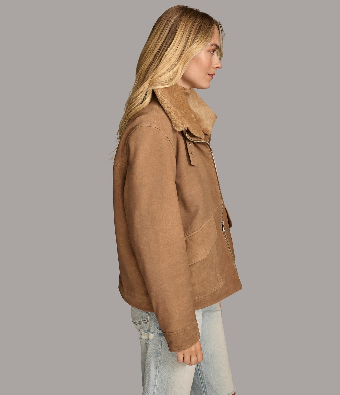 Stormi Faux Shearling Aviator